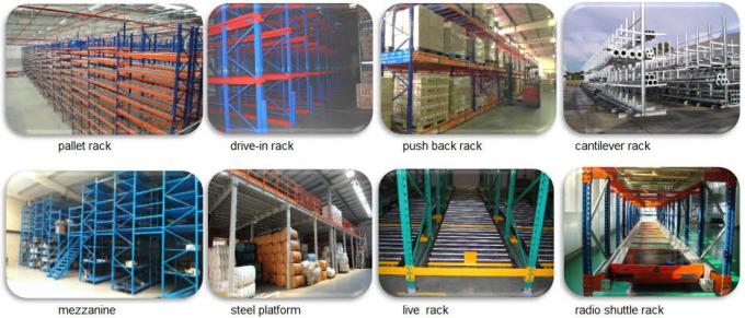 Adjustable Metal Shelf Industrial Metal Racks / Steel Structure Platform