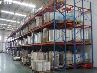 China Green Q235B Steel  Push Back Pallet Racking  2 To 5 Deep Easy Installation supplier
