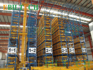 Warehouse Storage Asrs Racking System Powder Coated Finish 10 - 24m Height