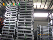 Foldable Stackable Steel Pallets , 4 Way Entry  Warehouse Stacking Equipment