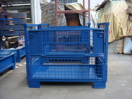 Galvanized Steel Stacking Pallets  Electrostatic Powder Coating Blue  Grey Color Available