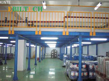 China Warehouse Storage Industrial Mezzanine Stairs Space Saving Galvanised Steel Platforms factory