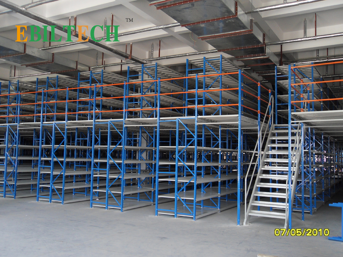Q235 Prefabricated  Mezzanine Racking System ,  Industrial  Storage Mezzanine Platforms