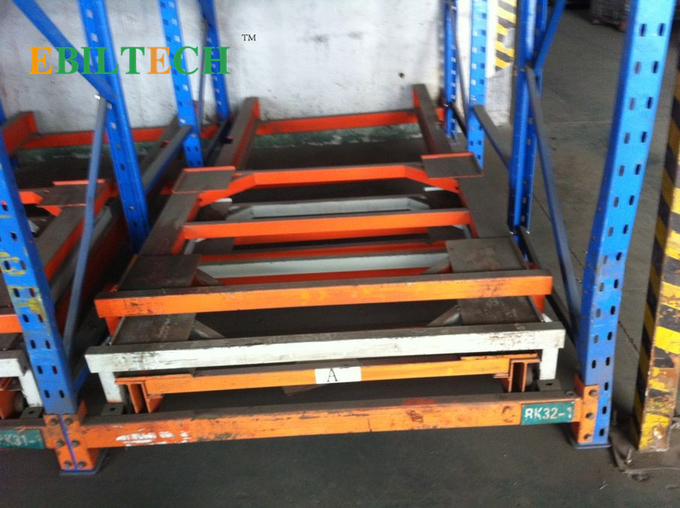 Stainless  Push Back Racking  System Heavy Duty Warehouse FIFO Storage