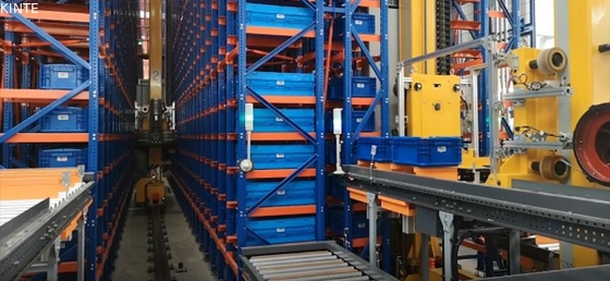 4 Aisles Automated Storage Retrieval System ASRS 4032 Cargo Spaces